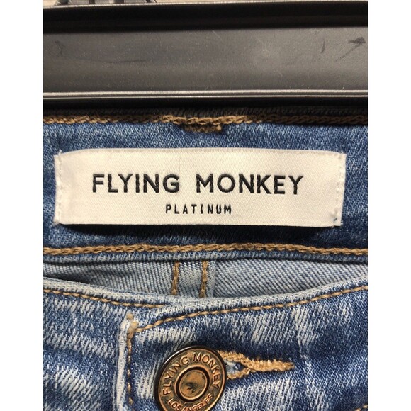 Flying Monkey Platinum Jeans Size 28 Factory Destroyed NWD - Picture 5 of 16